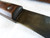 Large hand forged skinning knife with curly maple handle