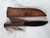 18th century roach belly trade knife with walnut handle and dots