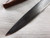 Cherry handle longhunter knife with checkering and dots