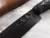 Cherry handle longhunter knife with checkering and dots