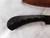Cherry handle longhunter knife with checkering and dots