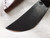Mini hand forged skinning knife with curly maple handle
