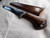 Longhunters knife with curly maple handle and iron guard