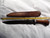 Longhunters knife with curly maple handle and iron guard
