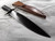 Cherry spiral handle long knife with turtle pomel