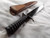 Cherry spiral handle long knife with turtle pomel