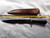 Cherry spiral handle long knife with turtle pomel