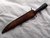 Cherry spiral handle long knife with turtle pomel