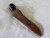 18th Century style gentleman’s belt knife with black horn handle