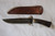 Antler Handle belt Knife With Iron Guard #2