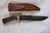 Antler Handle belt Knife With Iron Guard #2