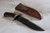 Antler Handle belt Knife With Iron Guard #2