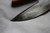Broad bladed belt knife with horn handle and iron fittings