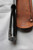 Broad bladed belt knife with horn handle and iron fittings