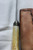Blunt tip patch knife with pewter bolster and antler handle