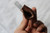 Blunt tip patch knife with pewter bolster and antler handle