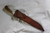 longhunter’s knife with elk antler handle #1