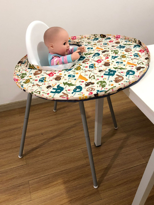 Style: Happy zoo - Baby eating chair eating mat