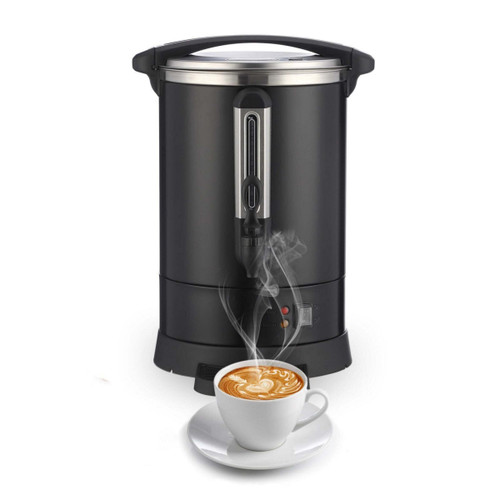 US GARVEE Commercial Coffee Urn Food Grade 304 Stainless Steel Hot Water Urn Hot Drink Dispenser Bl