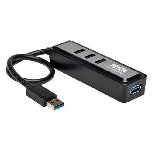 4Pt USB 3.0 SS Mini Hub w Cbl