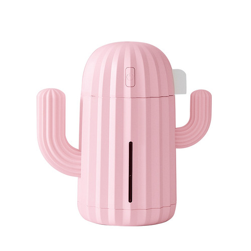 Color: Pink, style: Plug - Cactus Wireless Humidifier Rechargeable