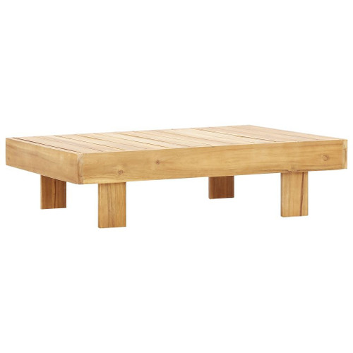 vidaXL Coffee Table 39.4" x 23.6" x 9.8" Solid Acacia Wood