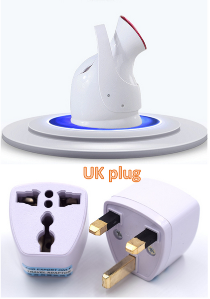 Model: Product with UK, Color: White - Humidifying steaming machine