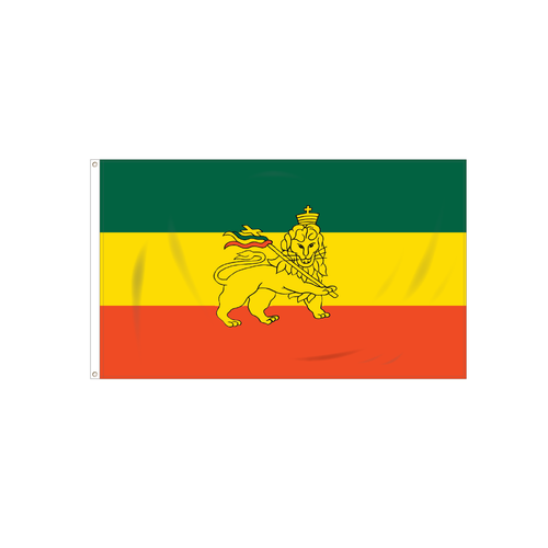 Ethiopia with Lion Flag