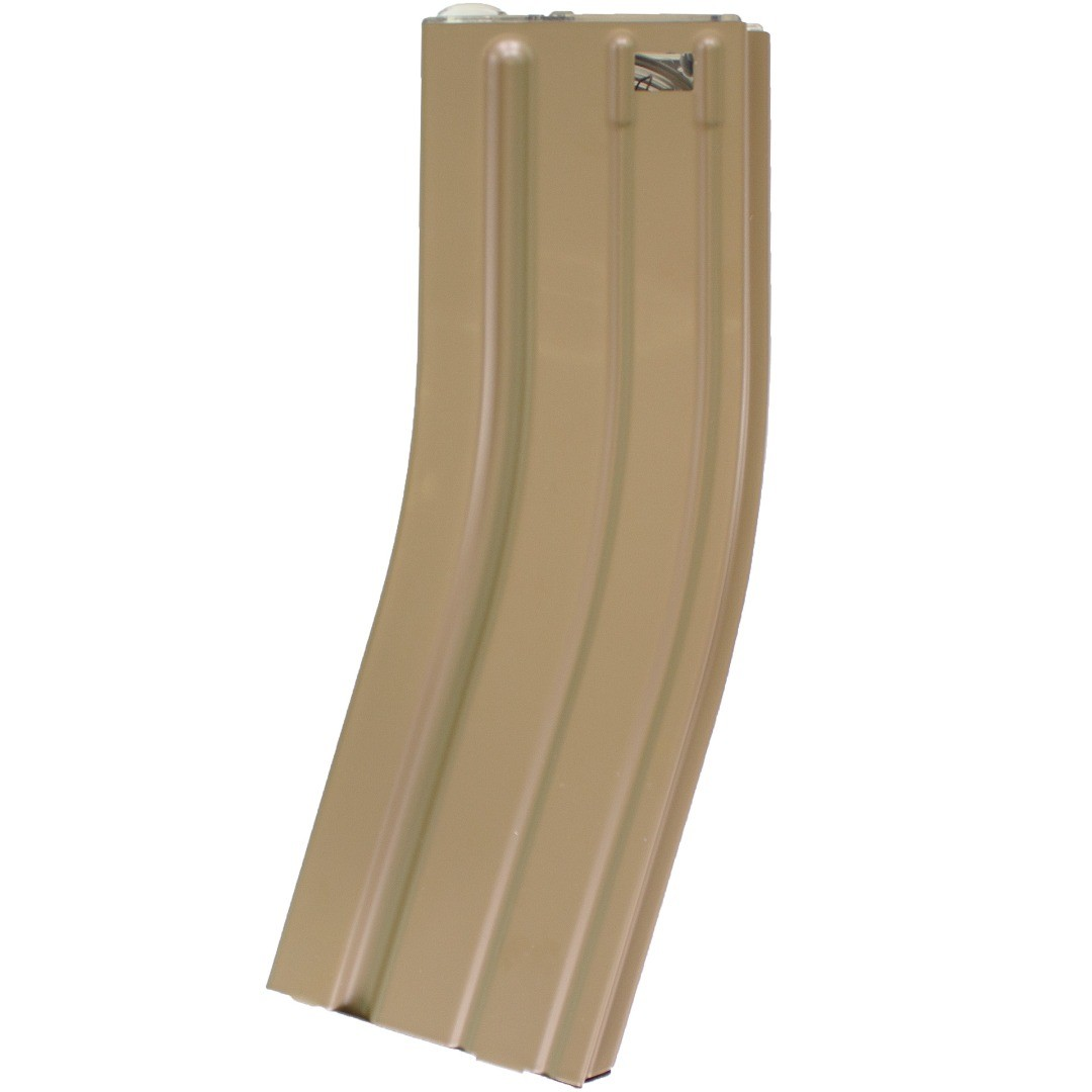 Nuprol Stanag Magazine V2 140 Rounds Mid Cap AEG Airsoft Rifle Magazine in Desert Tan