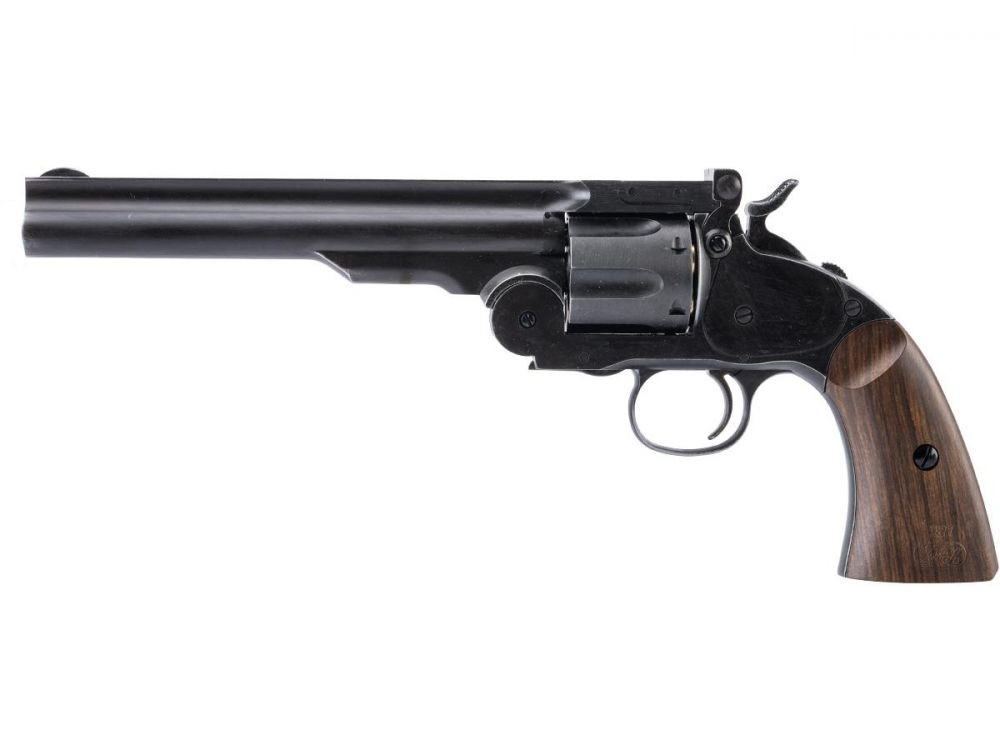 Wingun WinGun Major 3 1877 Break Top Antique CO2 Airsoft Revolver in Black ...