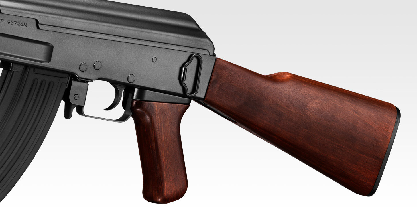 AKタイプエアガン ブラック Cyma CM077E AKM Metal Zhukov Style AEG M-Lok Handguard in Black