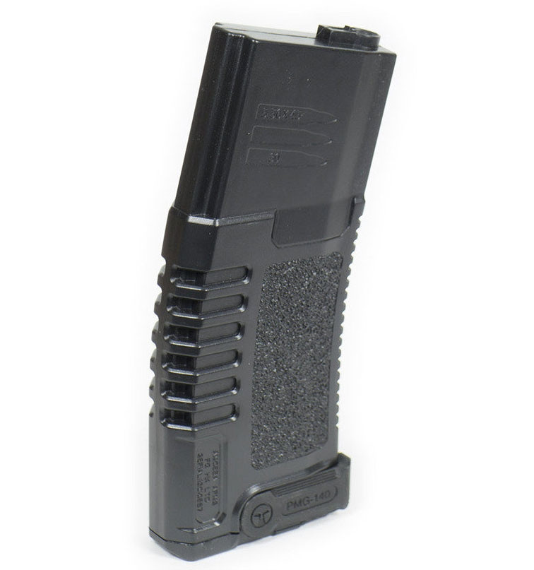 Ares Amoeba M4/M16 Airsoft AEG Midcap Magazine 140rd (Black) - Plastic Version