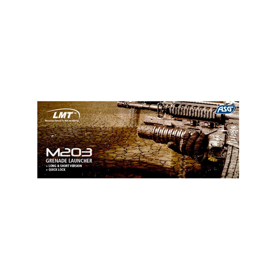 ASG LMT M203 Airsoft Grenade Launcher with Quick Lock Rail Mount