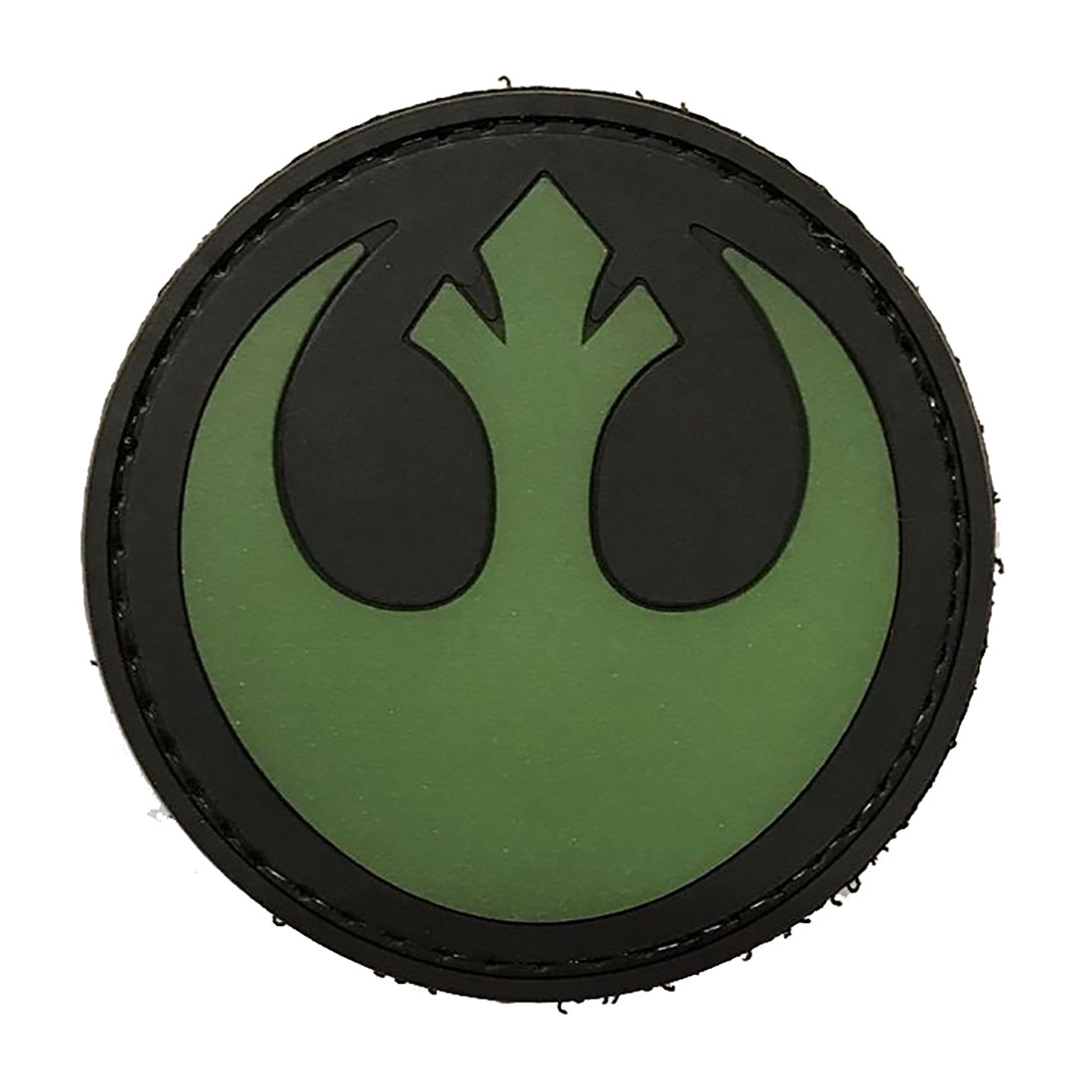 STAR WARS REBEL (Black Green) Tactical Rubber Velcro Patches