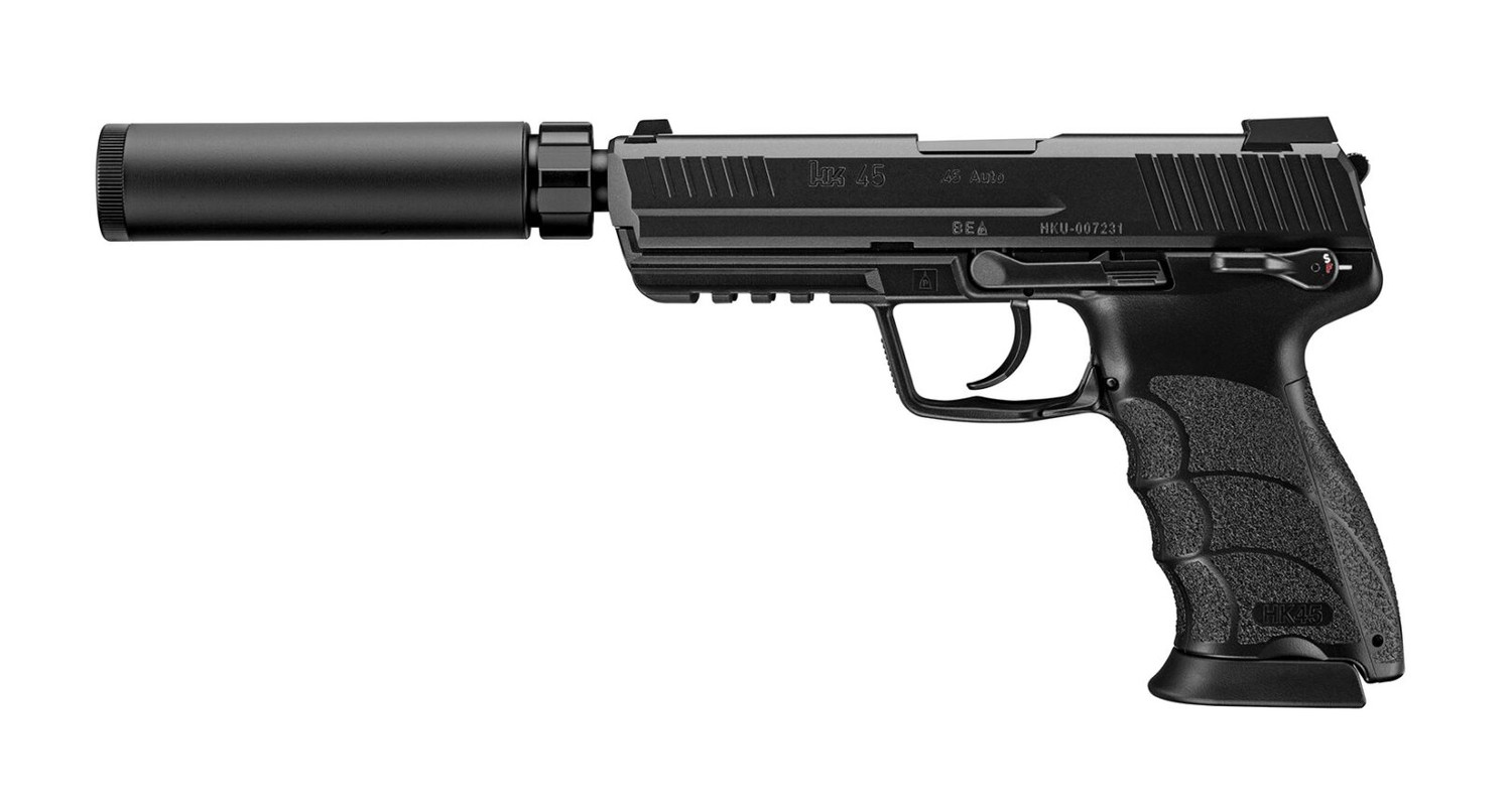 Tokyo Marui HK45 Tactical GBB Pistol w/ Silencer Black