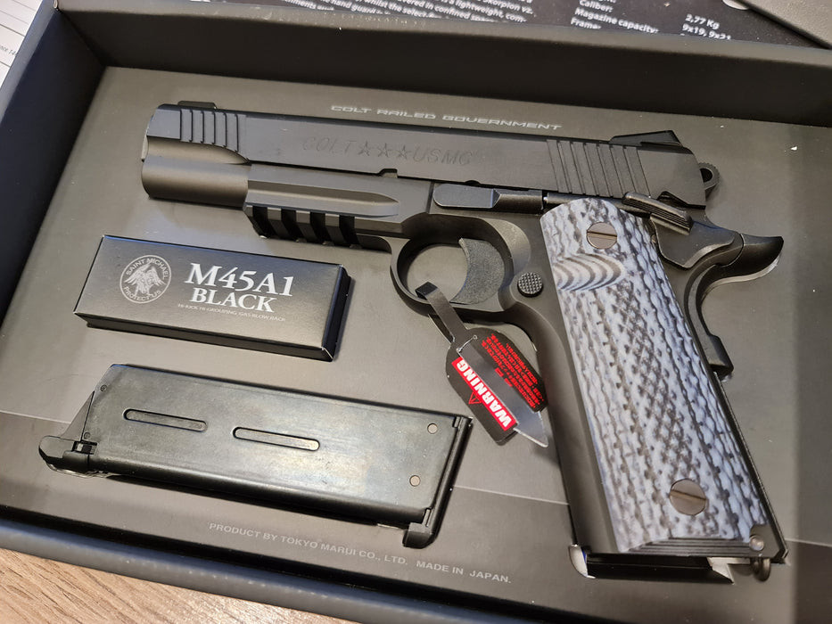 Tokyo Marui Colt M45A1 CQB Black GBB Airsoft Pistol