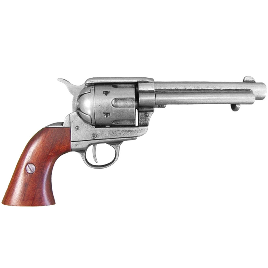 Denix Colt Peacemaker w/ Wooden Handle Gun Metal Finish Replica