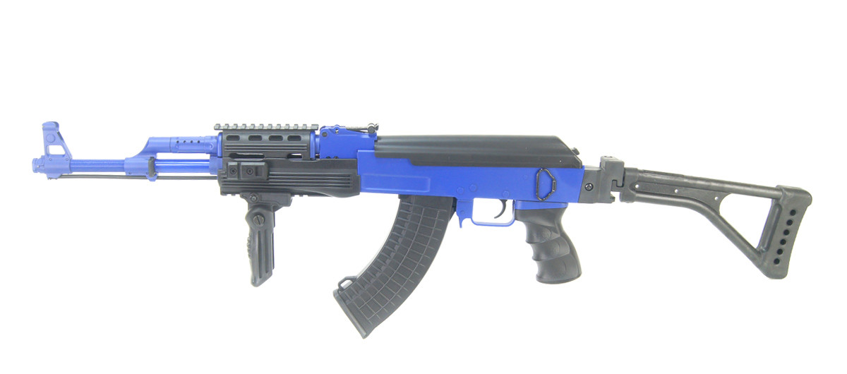 Cyma CM522U AK47 Rifle With Folding Stock in Blue - WolfArmouries