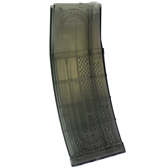 Nuprol L Mag Extended Mid Cap 140 Rounds Airsoft Rifle Magazine in Smoked Green