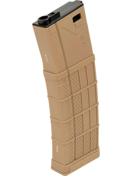 Nuprol L Mag Hi Cap 380 Rounds Airsoft Rifle Magazine in Desert Tan