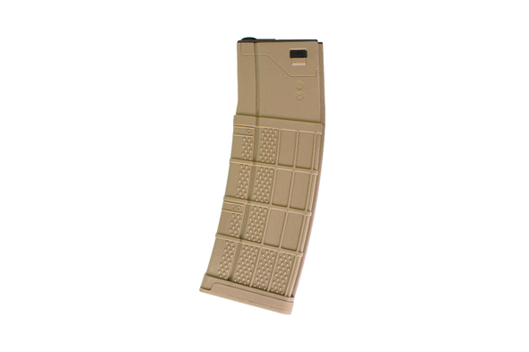 Nuprol L Mag Extended Hi-Cap 450 Round Airsoft Rifle Magazine in Desert Tan
