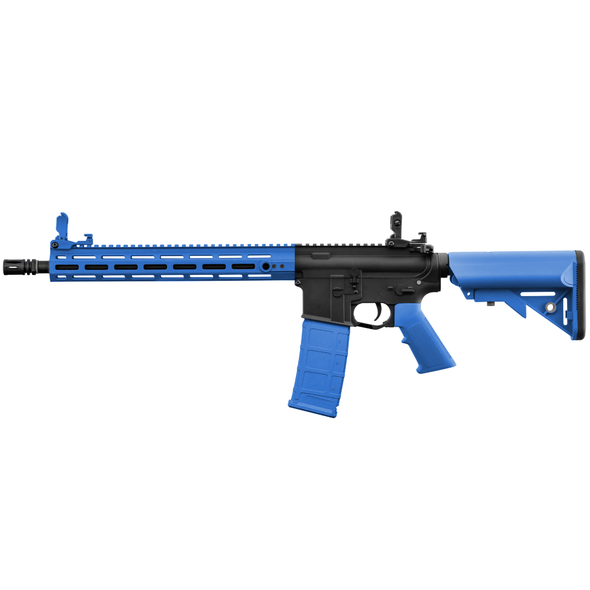 Nuprol Delta Pioneer Nomad AEG Rifle (13") with Adjustable Crane Stock in Blue