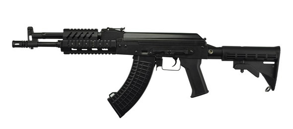 LCT Airsoft TX-M Replica AK74 AEG Rifle with Folding Stock in Black