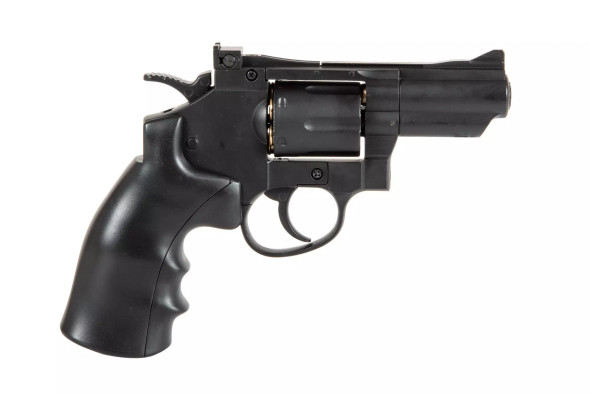 Well G296A Revolver 2.5" Co2 Metal Airsoft Revolver in Black