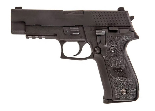WE Tech F226 Tactical Gas Blowback Pistol in Black