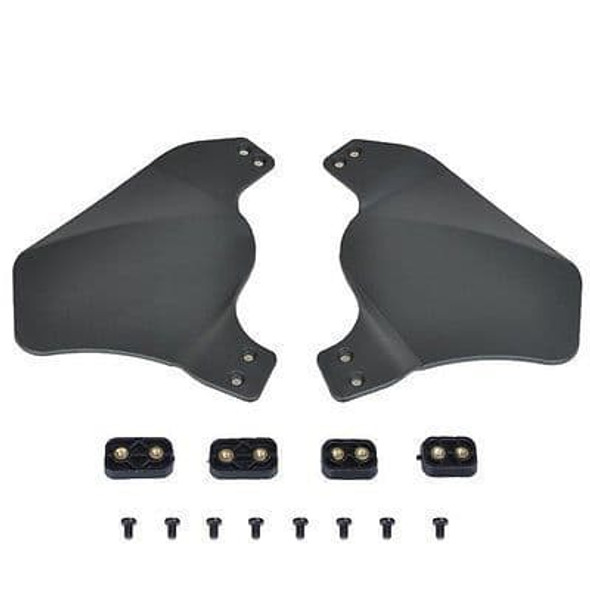 nHelmet Airsoft Helmet Rail Mounted Side Protector Covers in Black