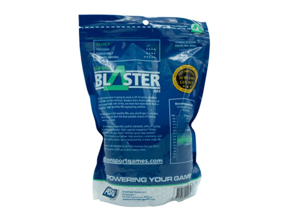 ASG Gamma Blaster Airsoft BB Pellets 0.25g in White (1kg Bag)