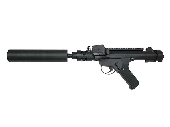 S&T Sterling MK7 Airsoft AEG SMG with Suppressor in Black