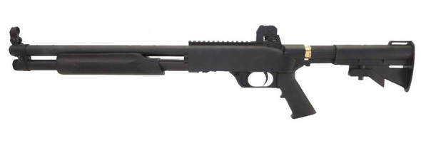 APS Paintball Marker Pump Action Co2 Powered Airsoft Shotgun - 0.68 Cal (16") in Black