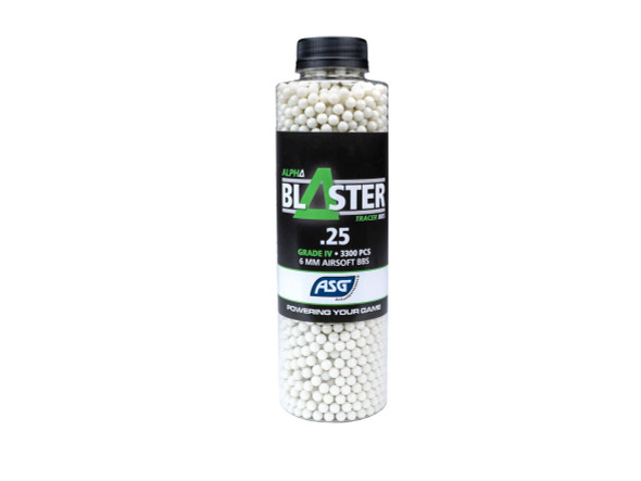 ASG - Alpha Blaster Tracer Airsoft BB Pellets 0.25g- 3300 Rounds  in Green ASG - Alpha Blaster Tracer Airsoft BB Pellets 0.25g- 3300 Rounds  in Green